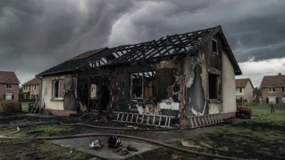 Veigné : un pavillon détruit par un incendie, famille en attente de relogement