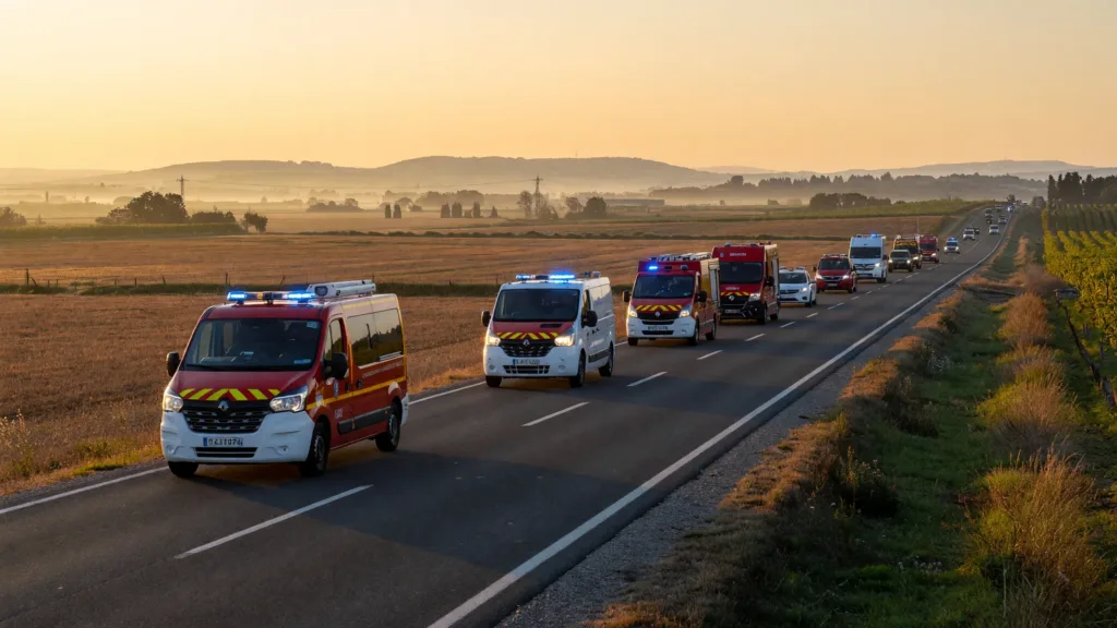 Vendée : 45 pompiers du SDIS 85 et 44 en relève sur les feux de Gironde