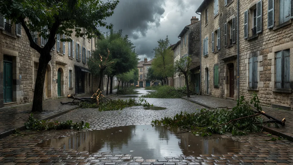 Vienne : orages violents, arbres couchés à Poitiers et incendie de silo à Doux