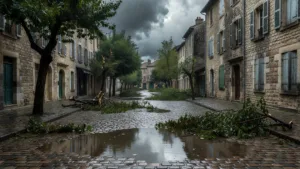 Vienne : orages violents, arbres couchés à Poitiers et incendie de silo à Doux
