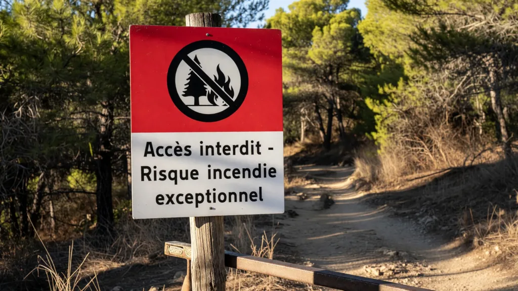 Vigilance rouge feux de forêt : cinq massifs interdits d'accès ce jeudi