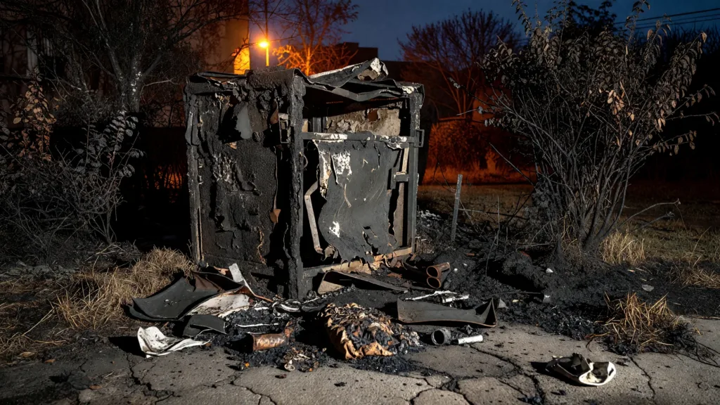 Villepinte : un feu de détritus se propage à la façade d'un immeuble