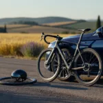 Vingegaard évite la chute mais change de vélo à Pau