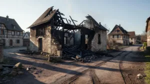 Vogelgrun : l&rsquo;ancien presbytère ravagé par un incendie nocturne
