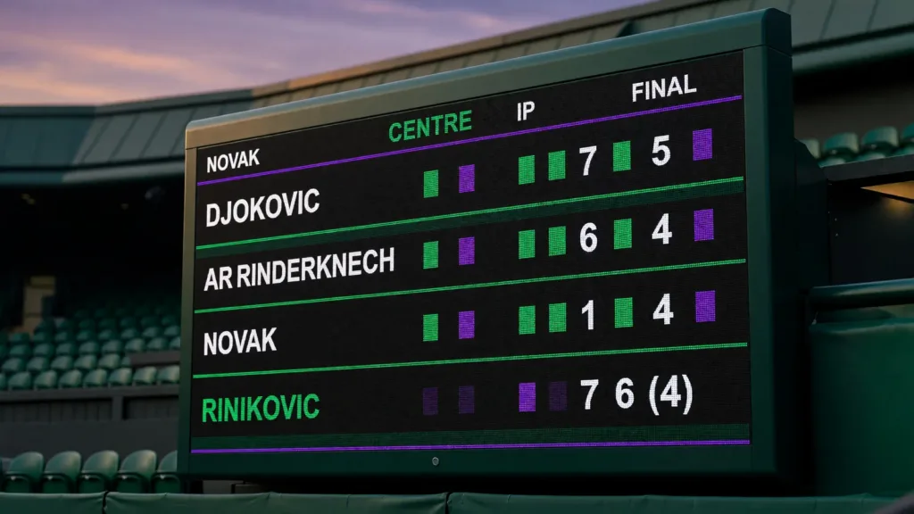 Wimbledon 2026 : Arthur Rinderknech, dernier Français, s'incline face à Djokovic après un combat en quatre sets
