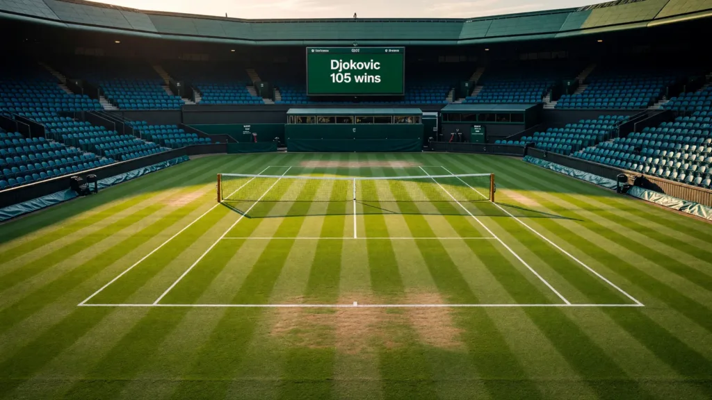 Wimbledon 2026 : Novak Djokovic sort Arthur Rinderknech et égale le record de Federer