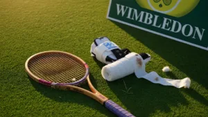 Wimbledon : Alexander Zverev quitte l&rsquo;entraînement avec une cheville bandée