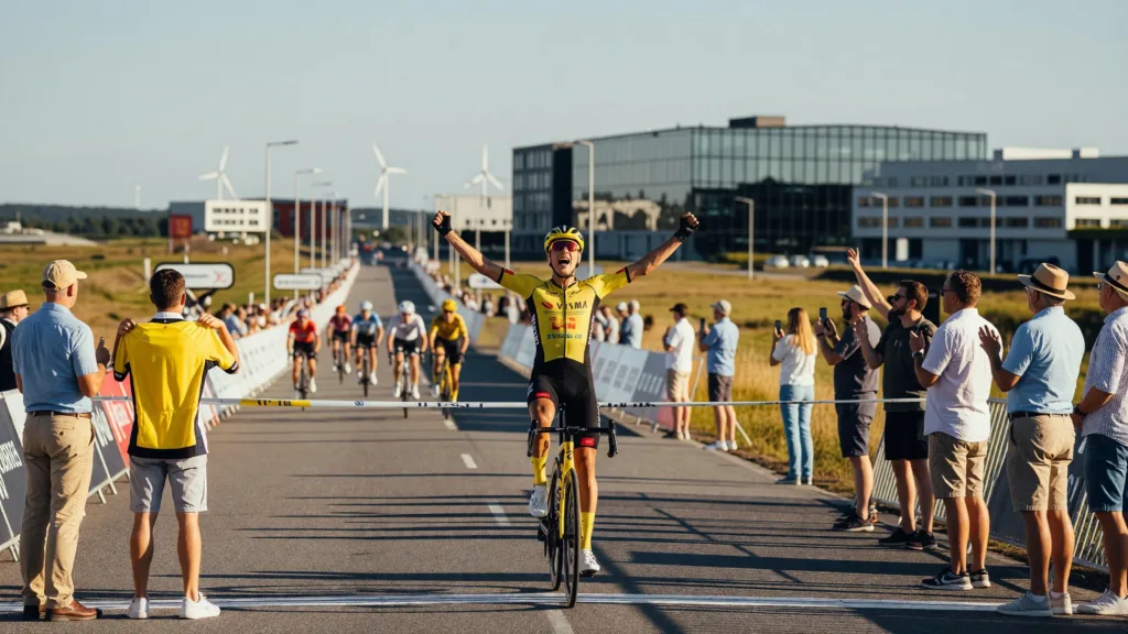 Wout van Aert gagne la 1re étape du Tour du Danemark