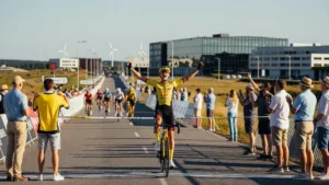Wout van Aert gagne la 1re étape du Tour du Danemark