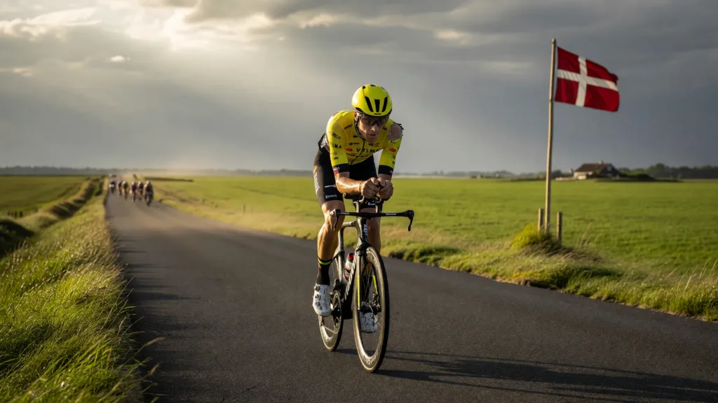 Wout van Aert s'impose au Danemark après une chute et un retour solo