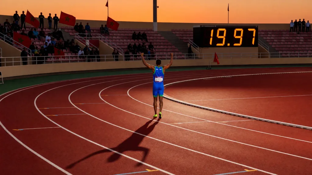 Yassine Hssine : premier Marocain sous les 20 secondes sur 200 m