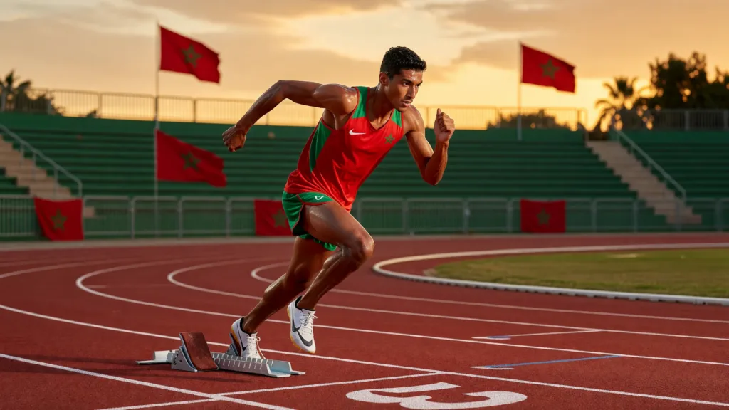 Yassine Hssine pulvérise les records marocains du sprint