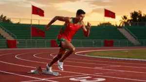 Yassine Hssine pulvérise les records marocains du sprint