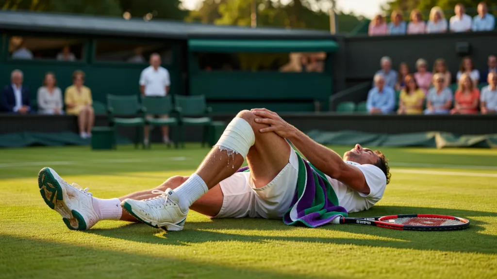 Zverev hyperextend son genou en finale de Wimbledon