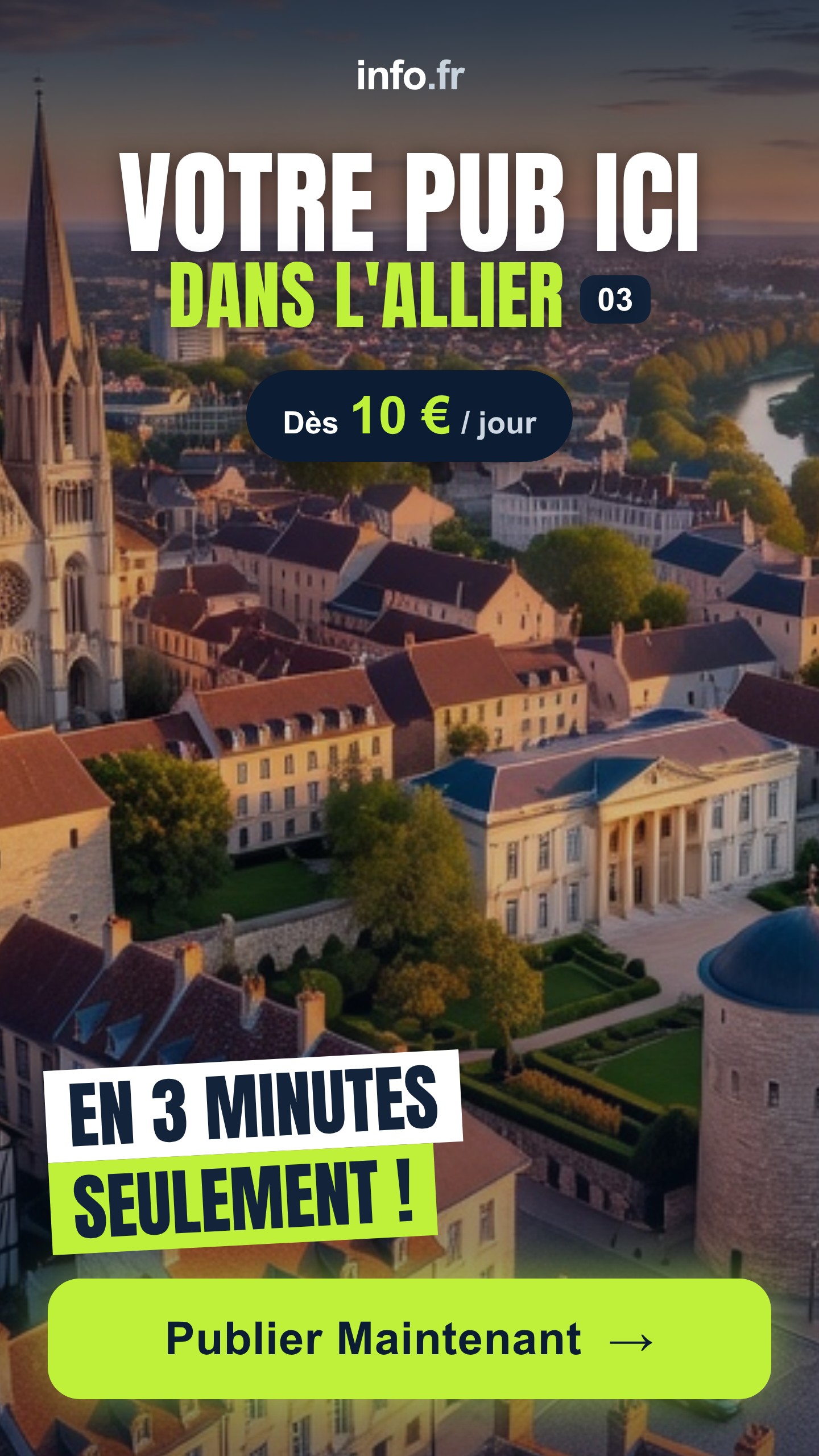 Diffusez votre publicité sur info.fr