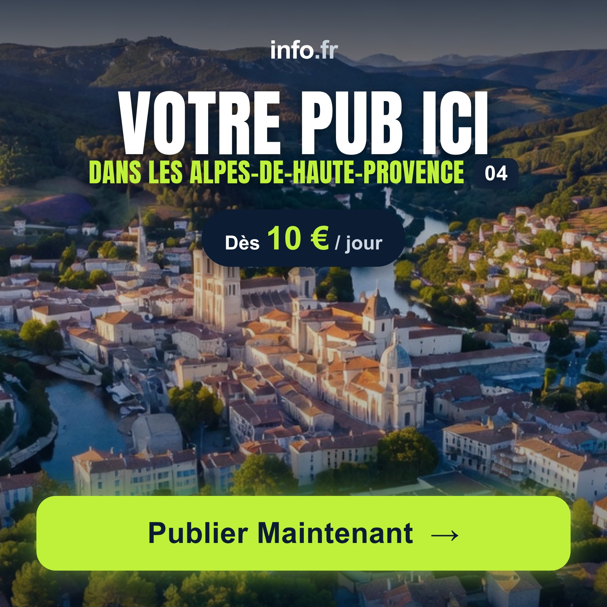 Diffusez votre publicité sur info.fr