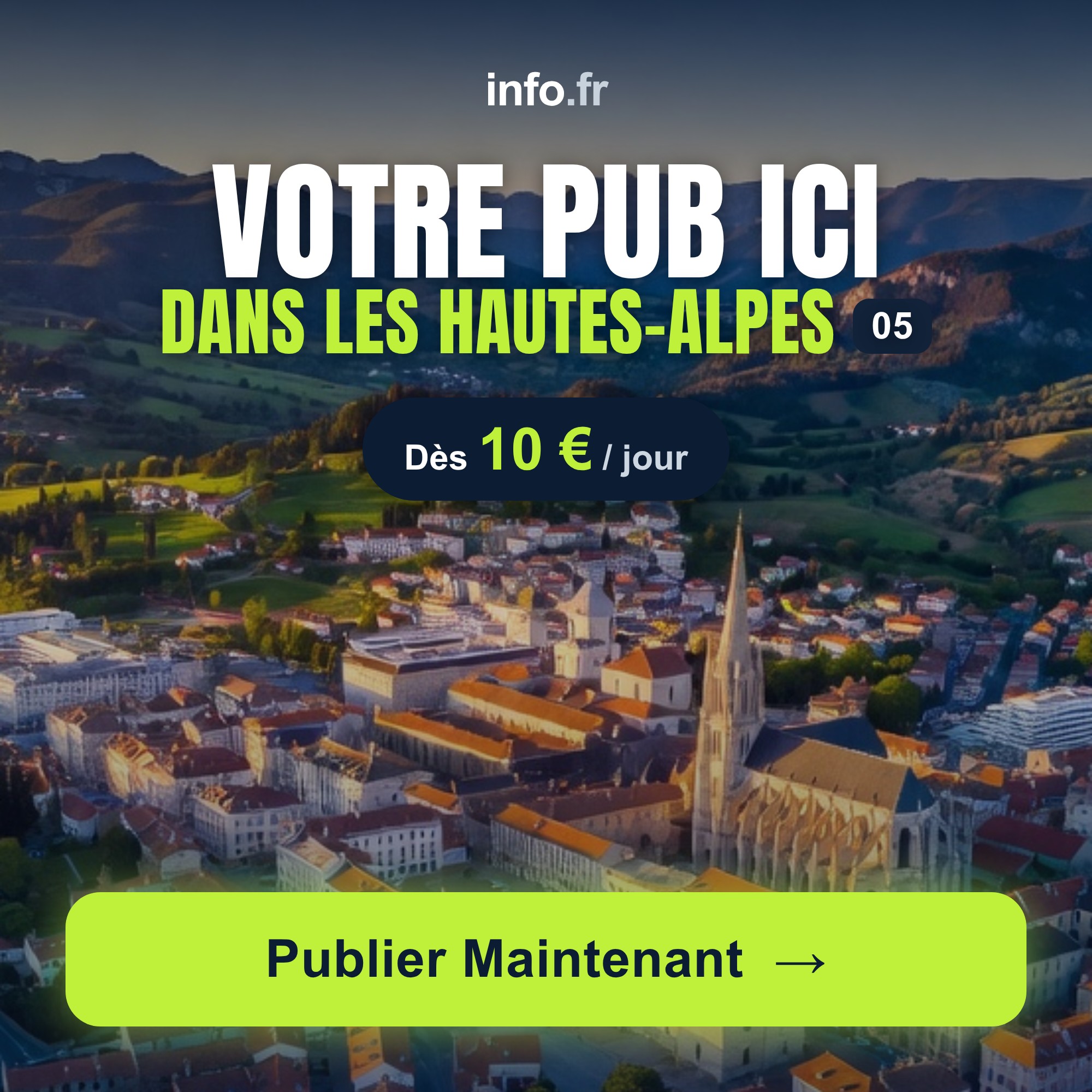 Diffusez votre publicité sur info.fr