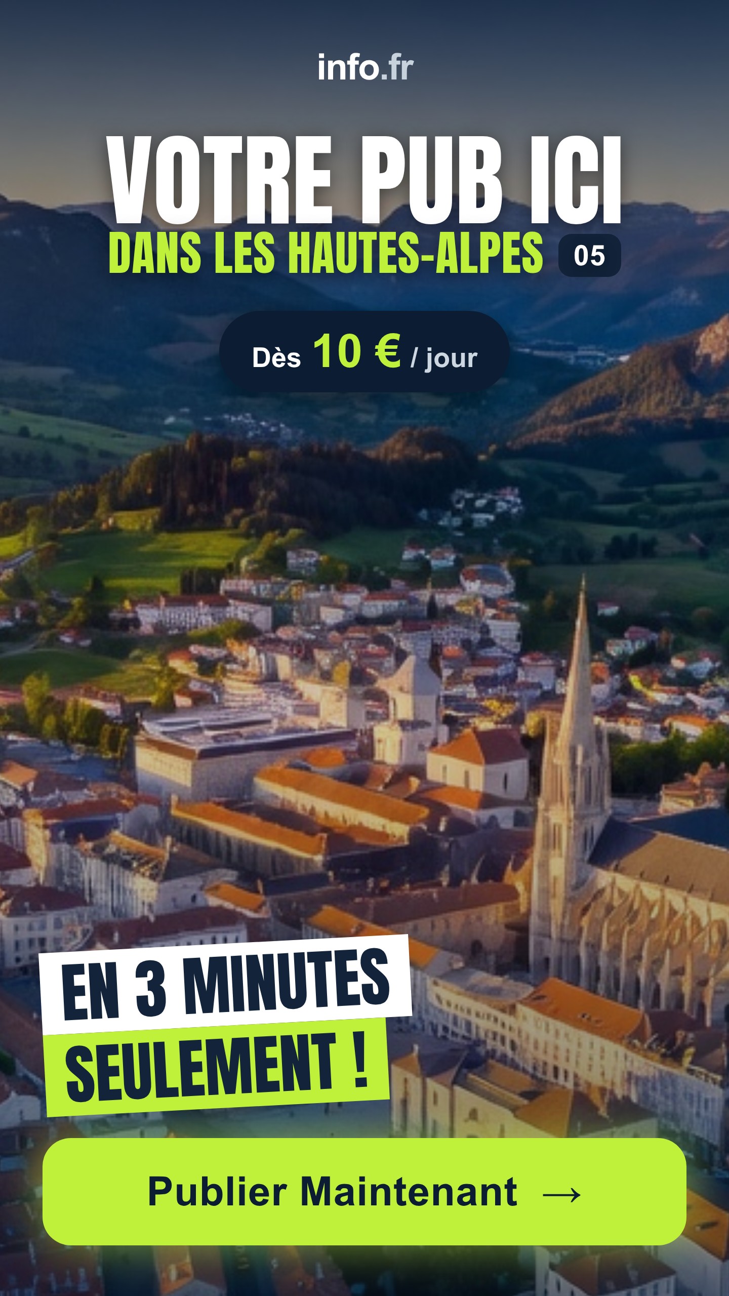 Diffusez votre publicité sur info.fr