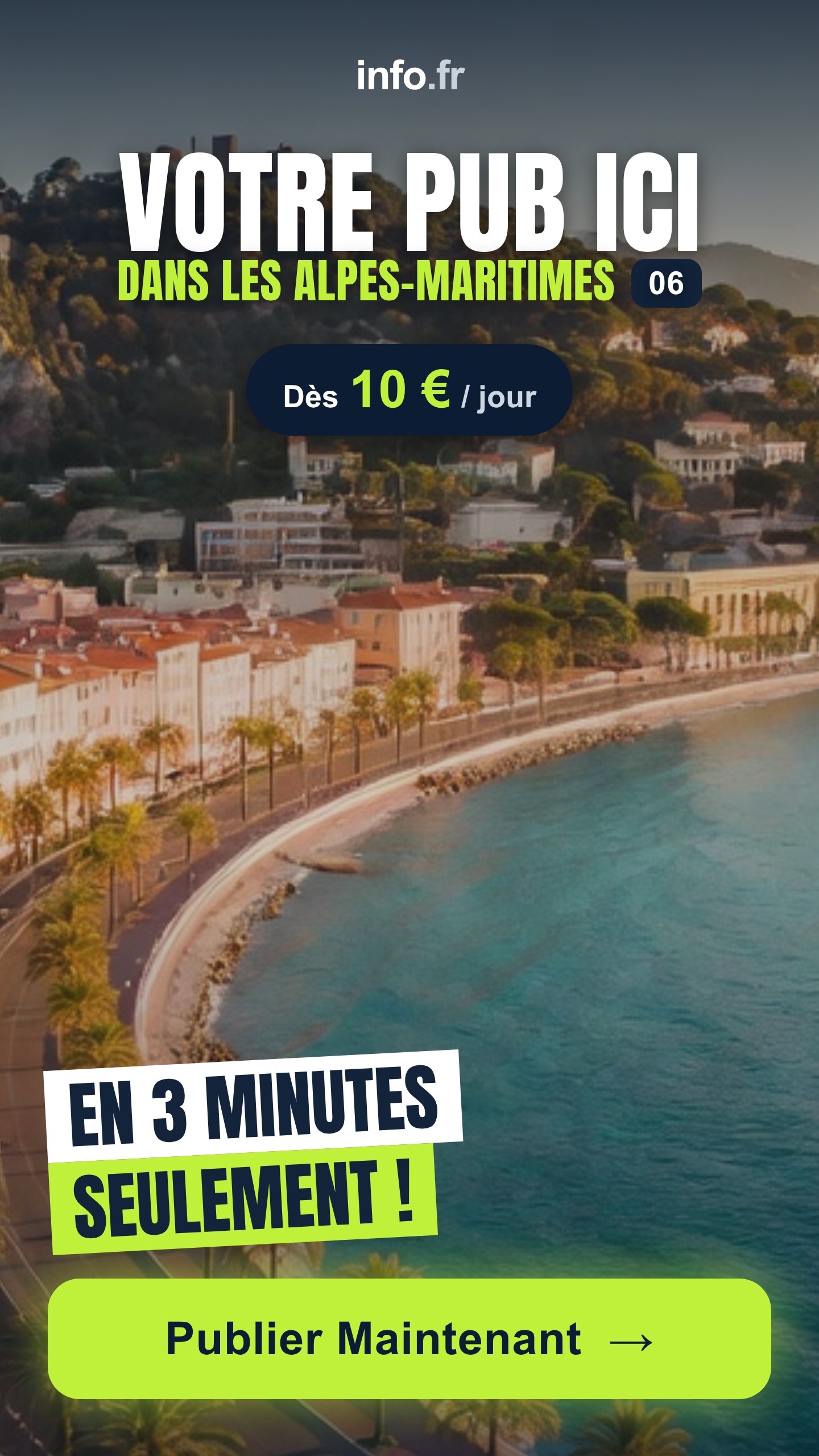 Diffusez votre publicité sur info.fr