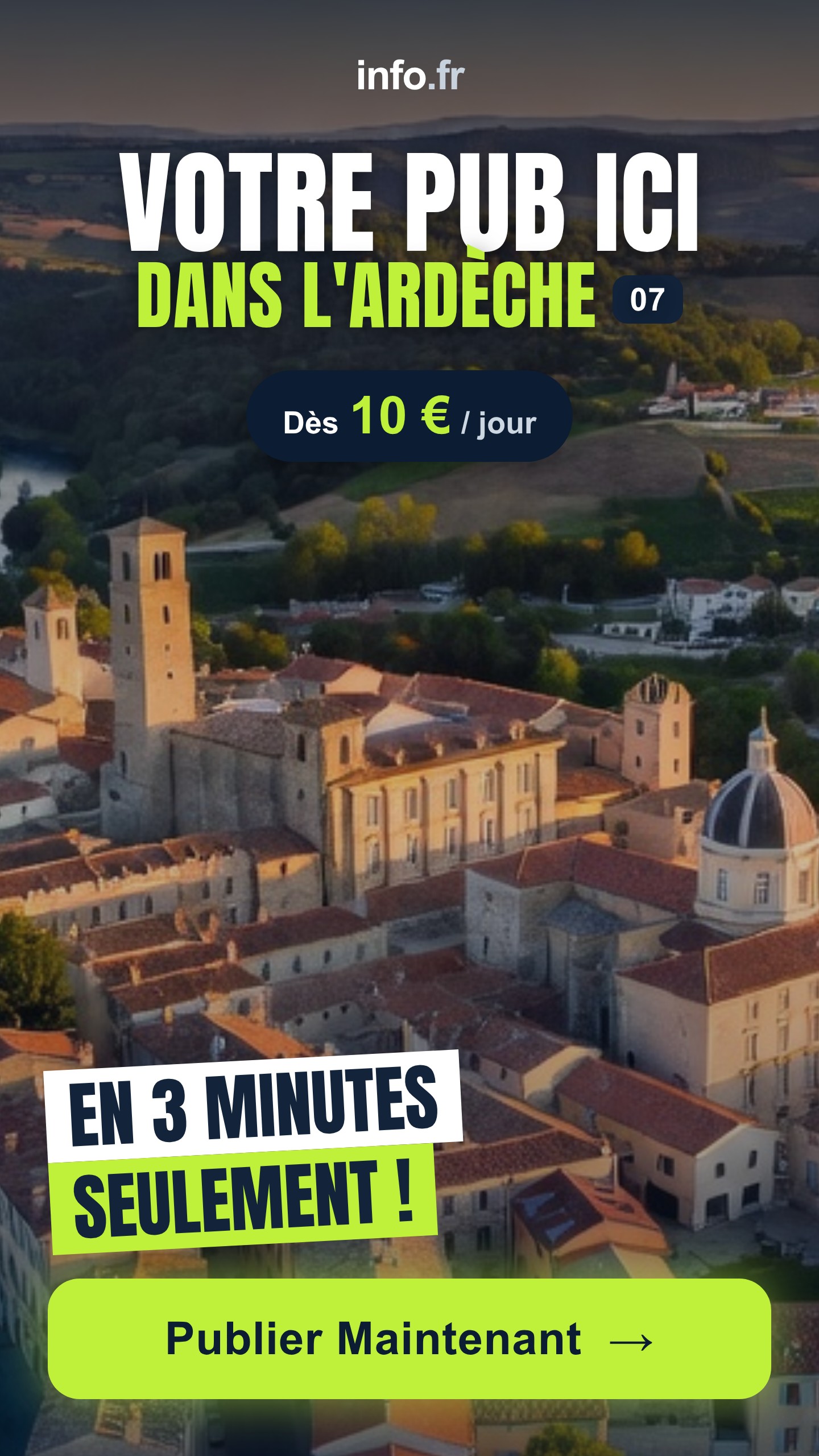 Diffusez votre publicité sur info.fr