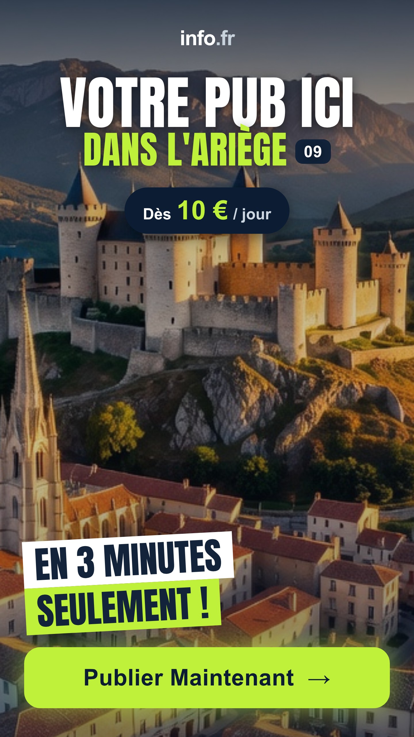 Diffusez votre publicité sur info.fr