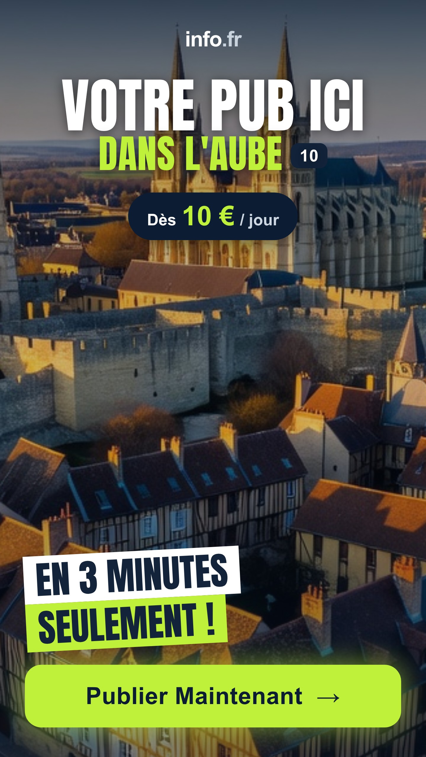Diffusez votre publicité sur info.fr