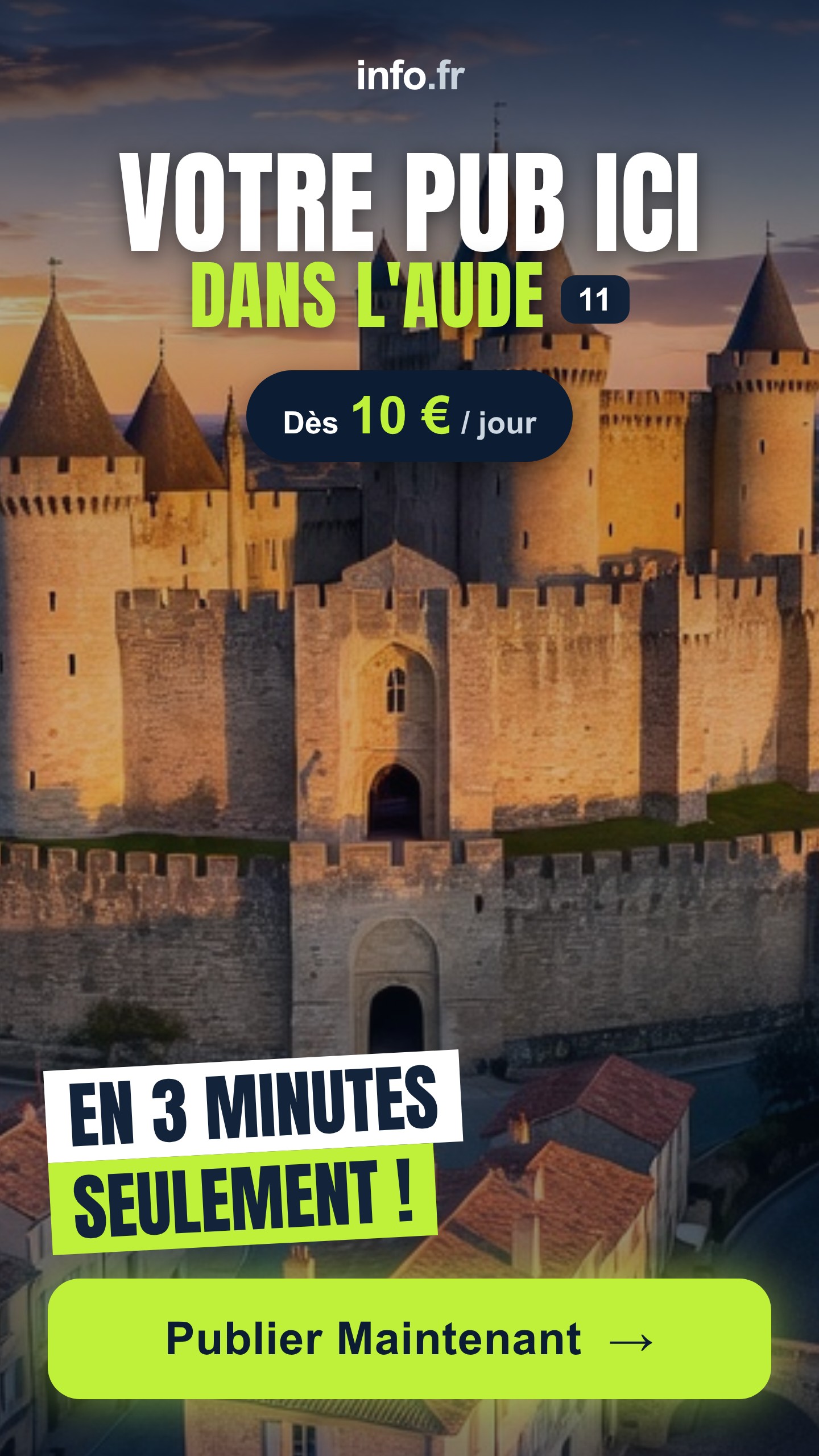 Diffusez votre publicité sur info.fr