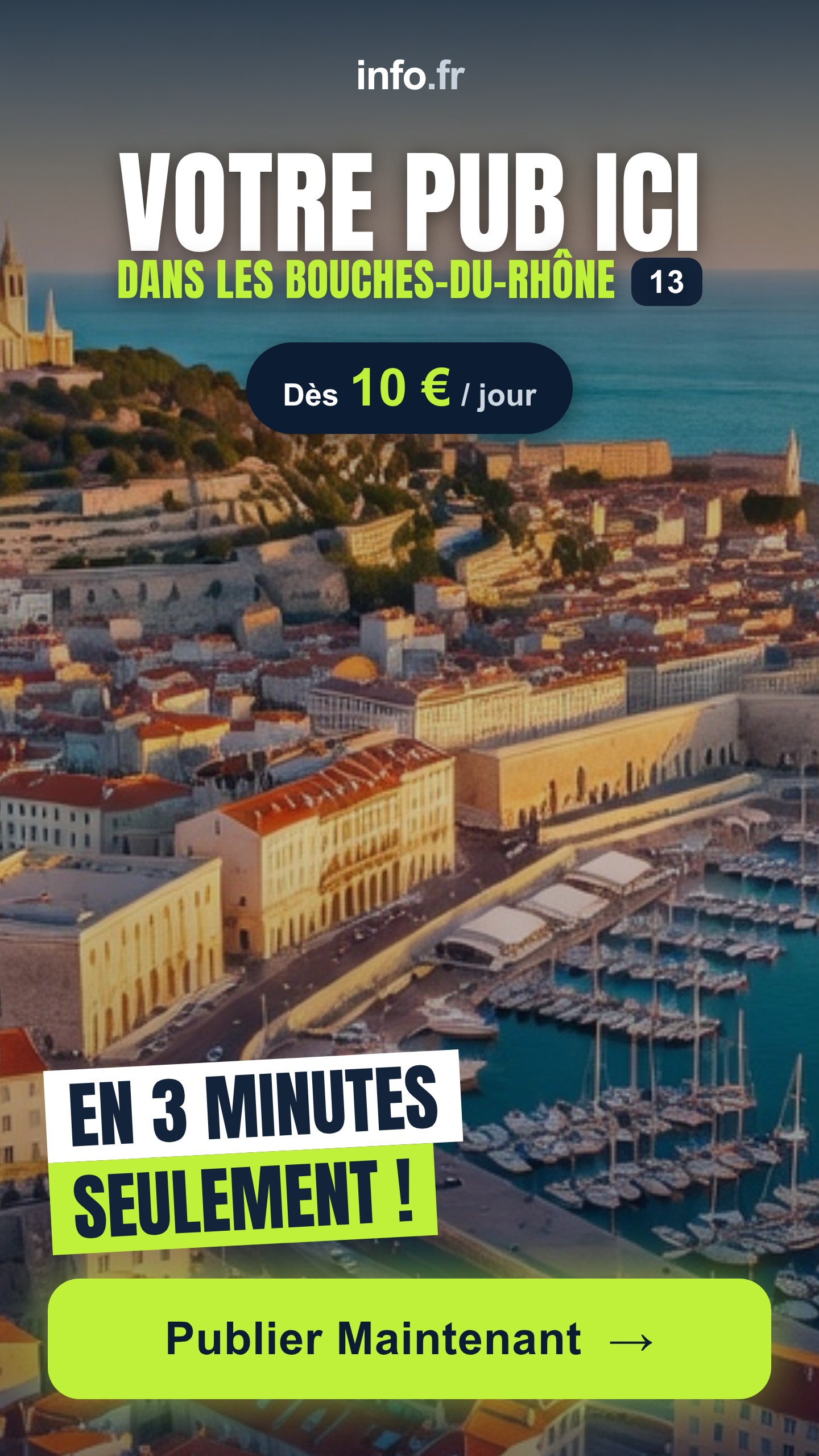 Diffusez votre publicité sur info.fr