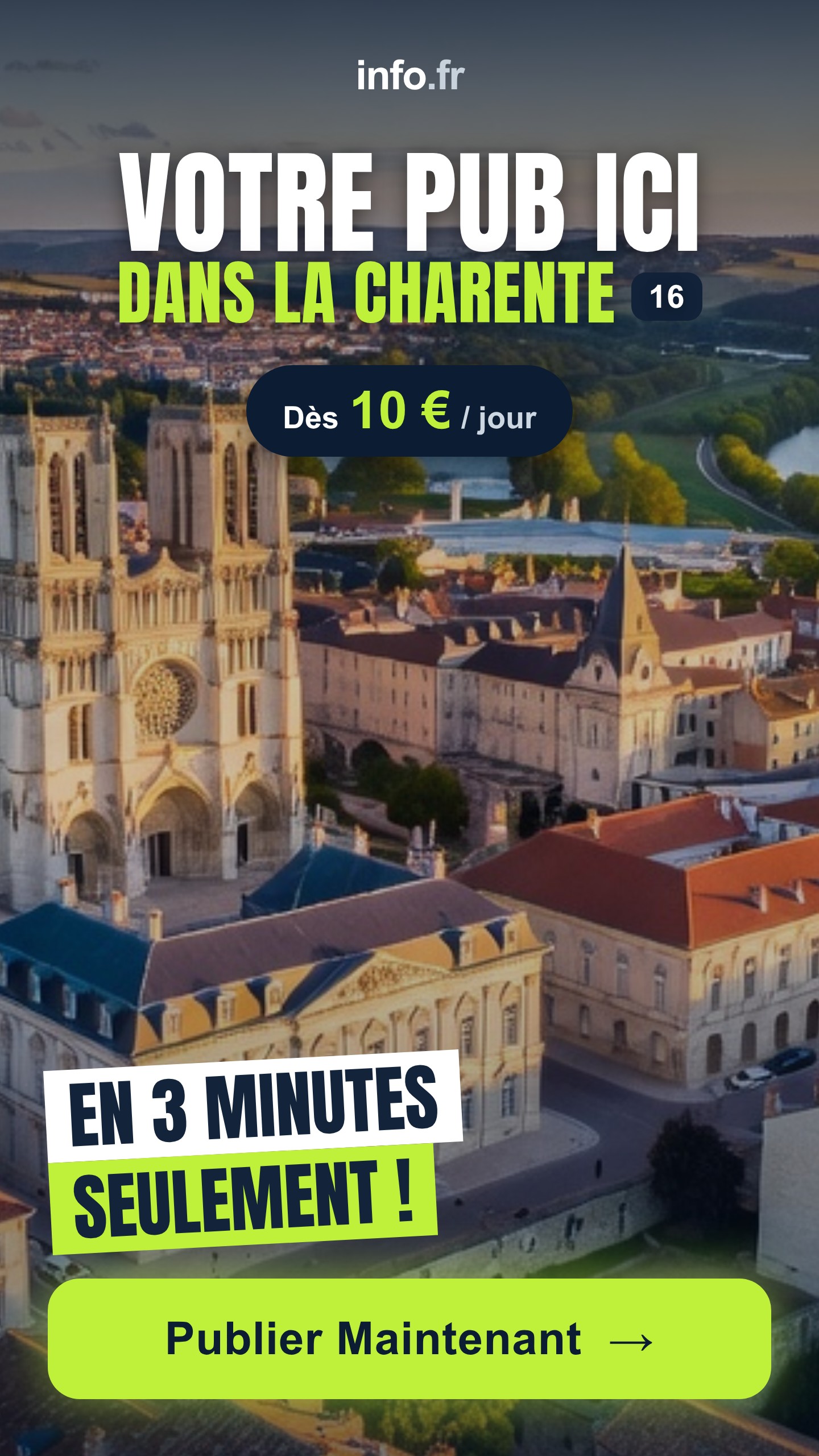 Diffusez votre publicité sur info.fr