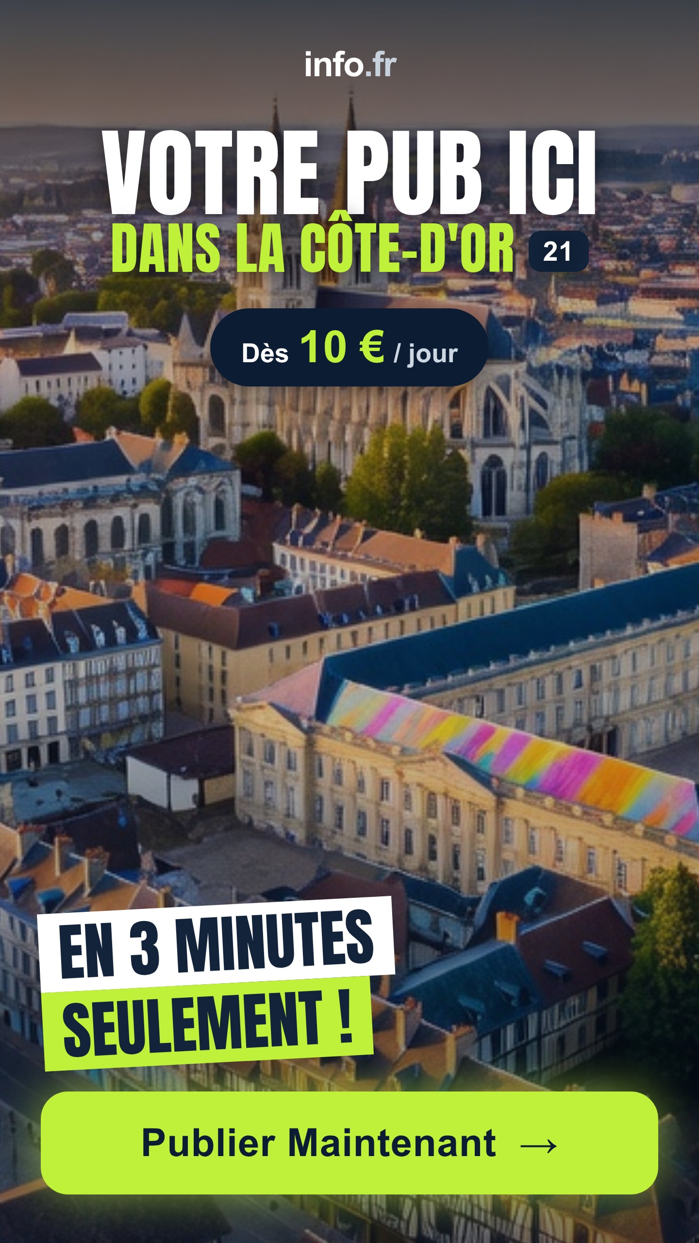 Diffusez votre publicité sur info.fr