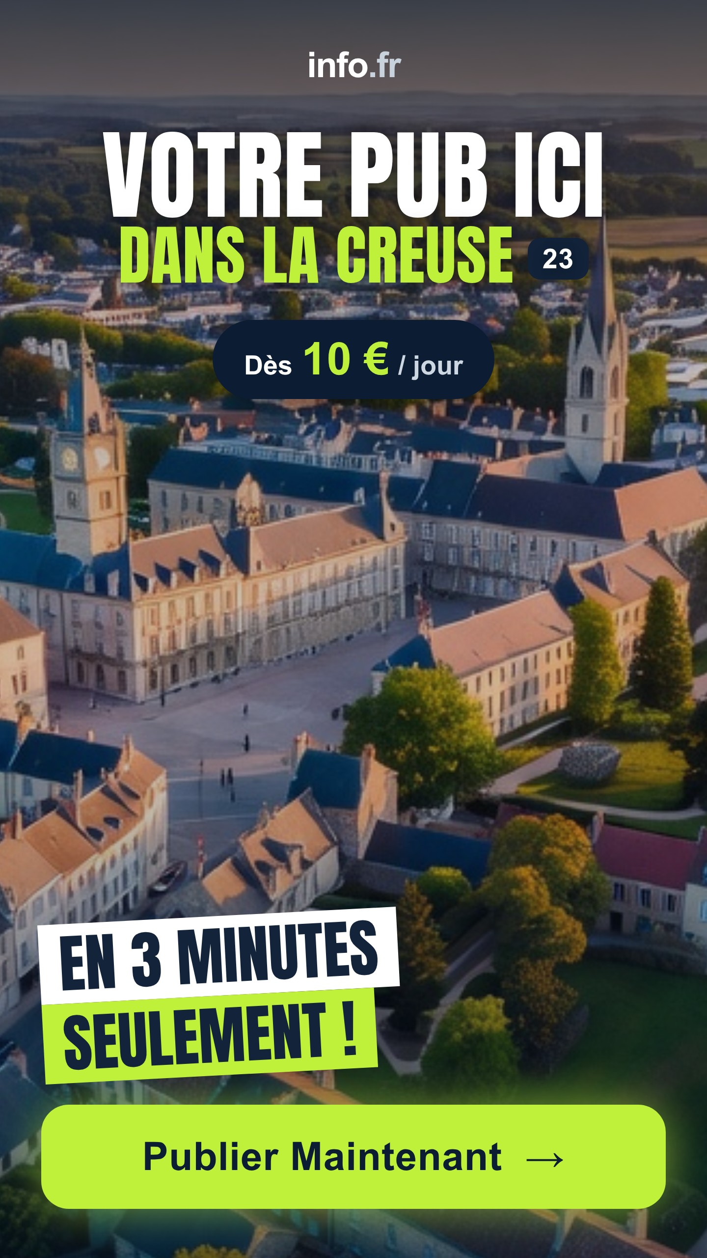 Diffusez votre publicité sur info.fr