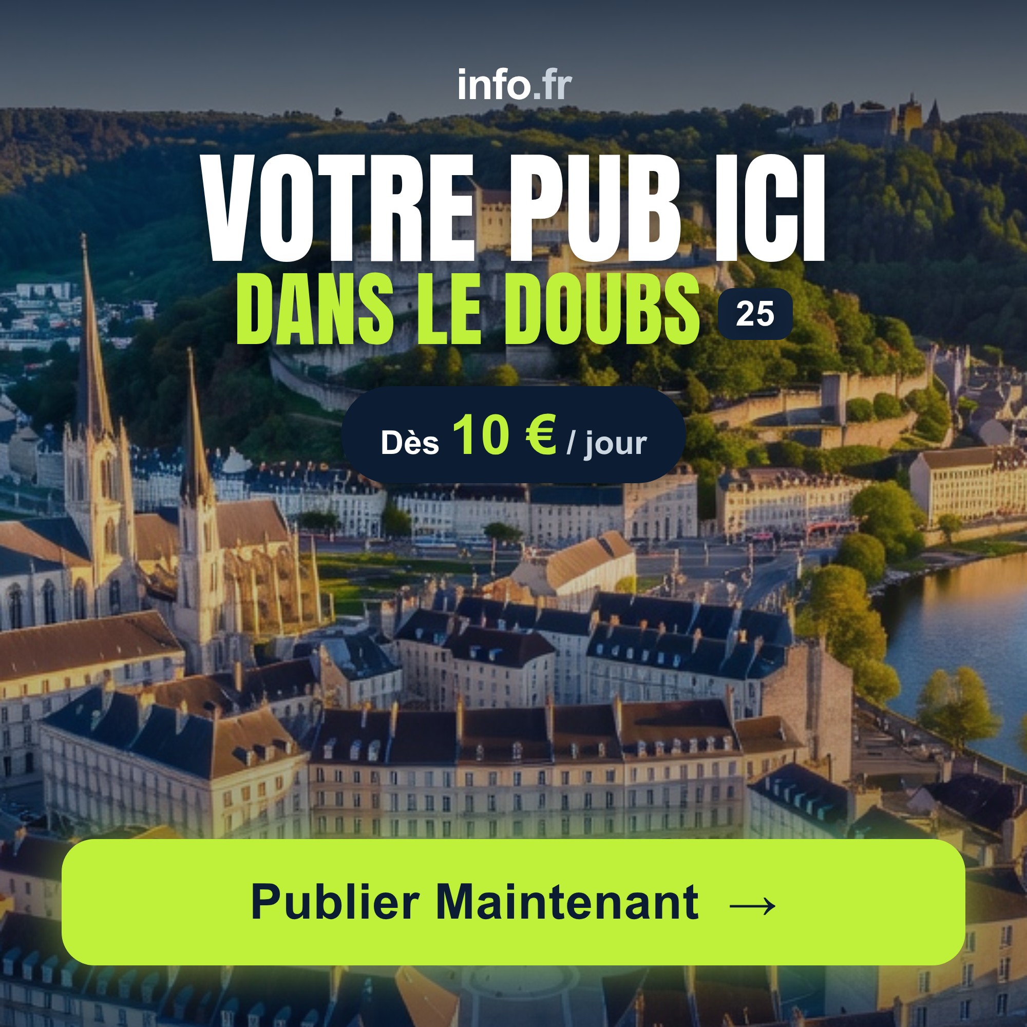 Diffusez votre publicité sur info.fr