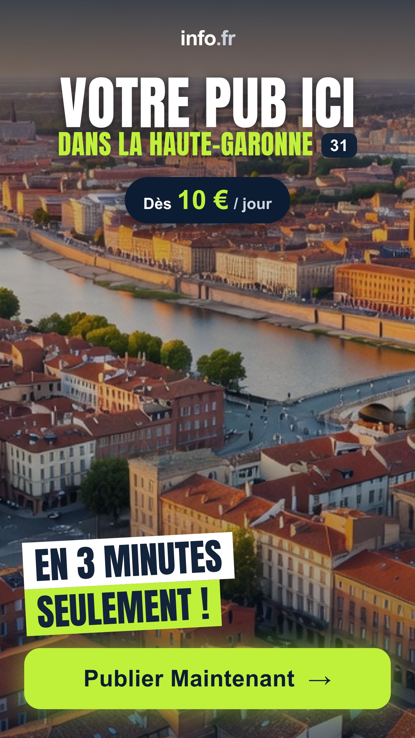 Diffusez votre publicité sur info.fr