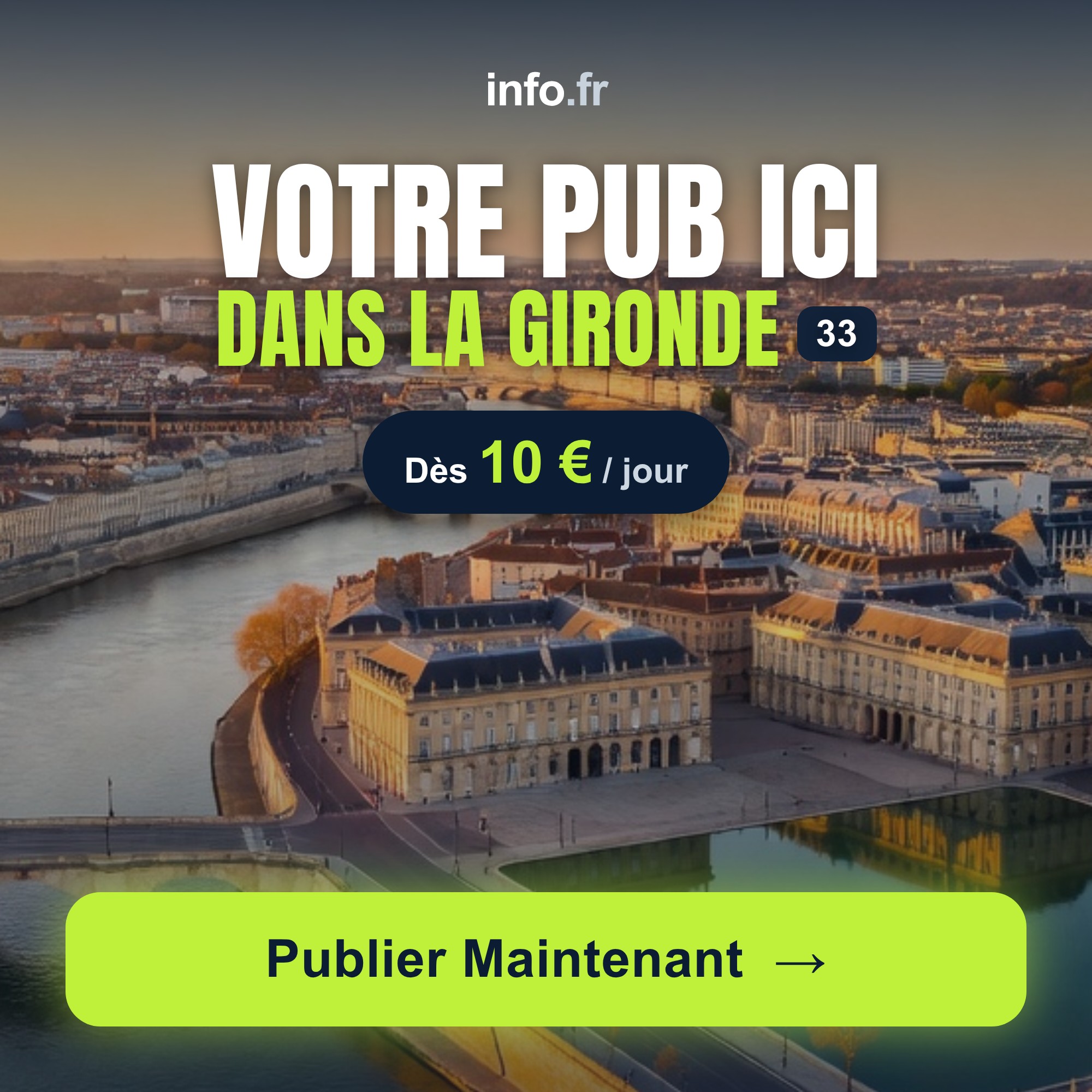 Diffusez votre publicité sur info.fr
