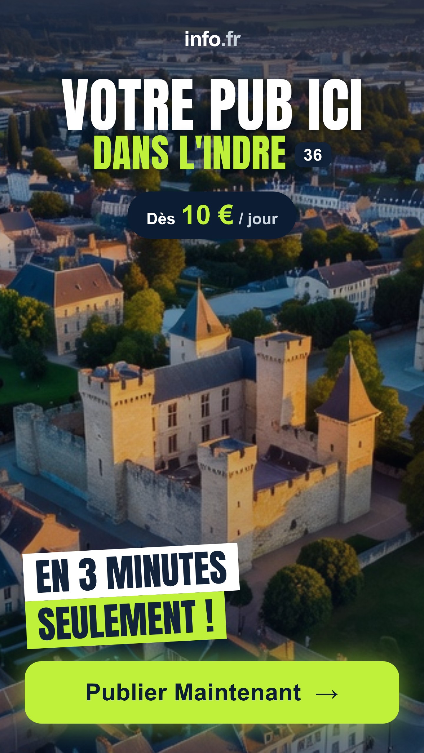 Diffusez votre publicité sur info.fr