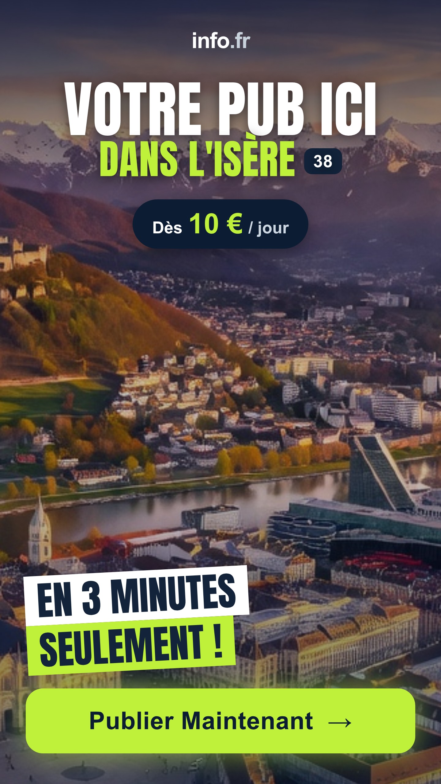 Diffusez votre publicité sur info.fr