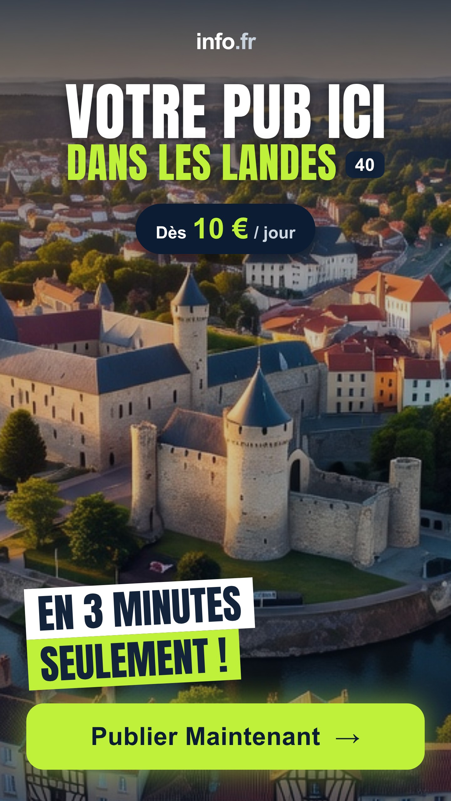 Diffusez votre publicité sur info.fr