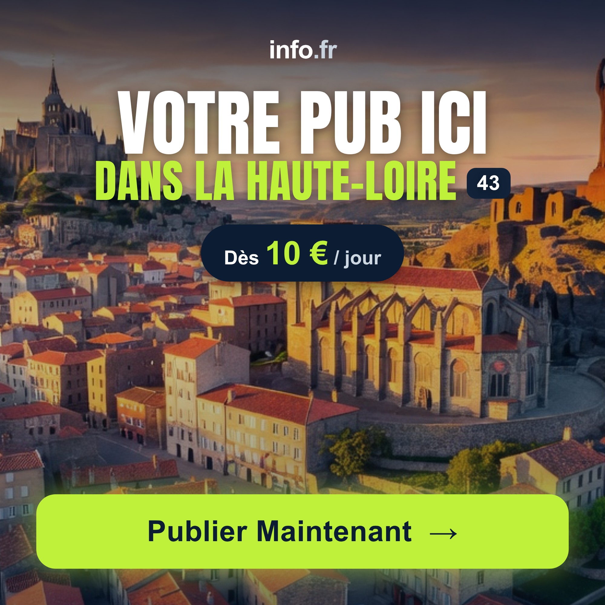 Diffusez votre publicité sur info.fr