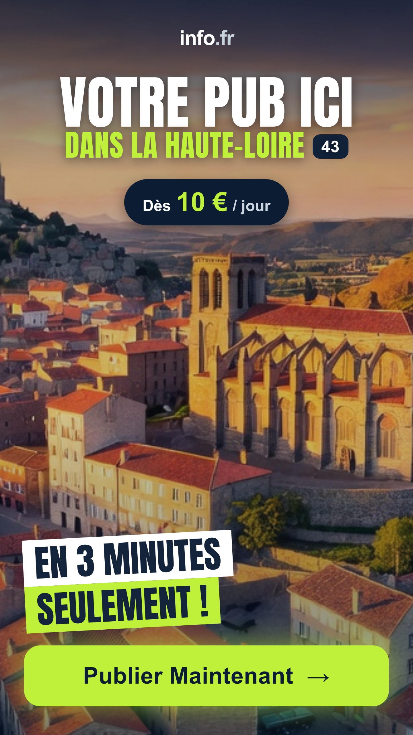 Diffusez votre publicité sur info.fr