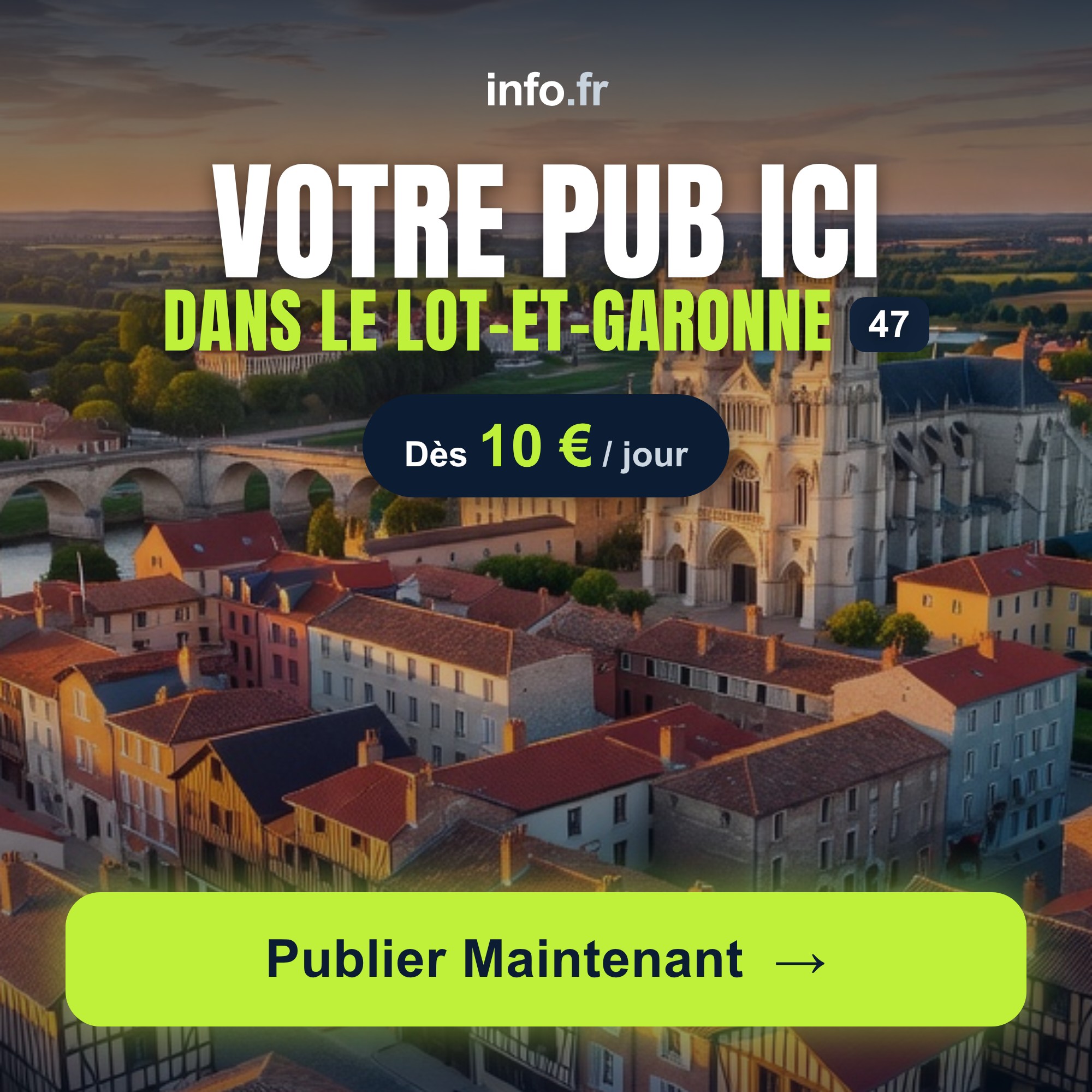Diffusez votre publicité sur info.fr