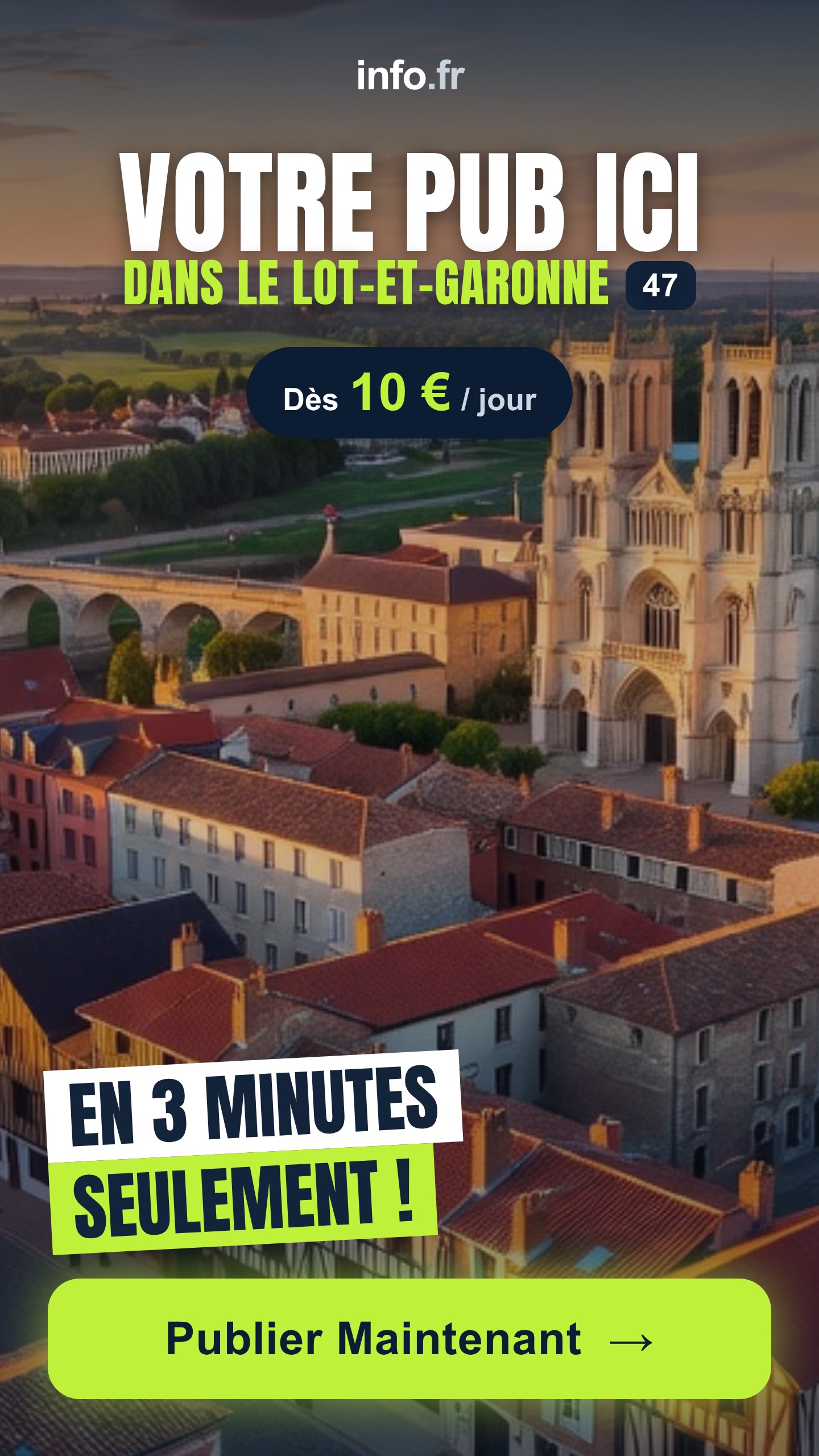 Diffusez votre publicité sur info.fr