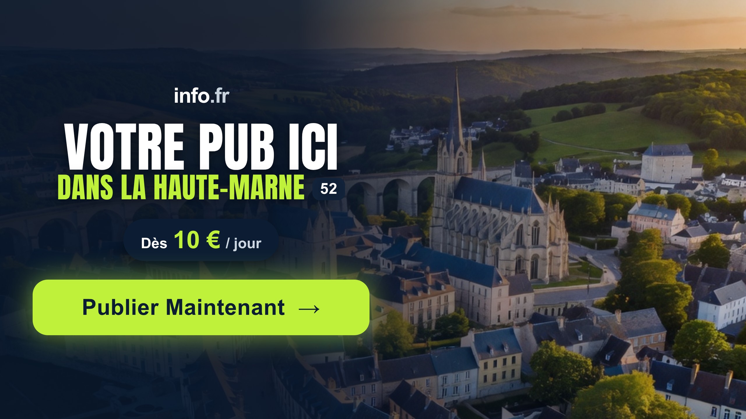 Diffusez votre publicité sur info.fr