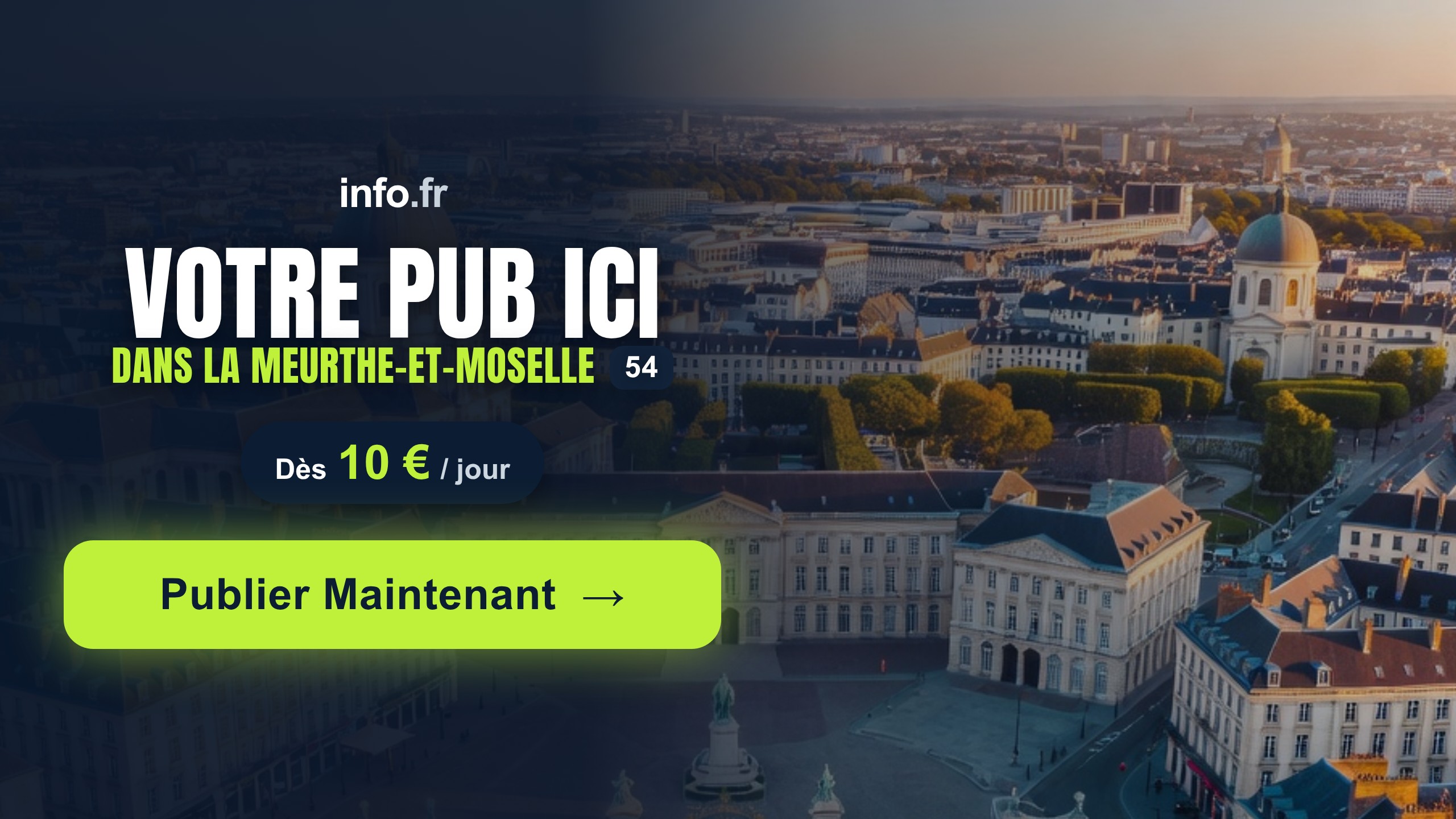 Diffusez votre publicité sur info.fr
