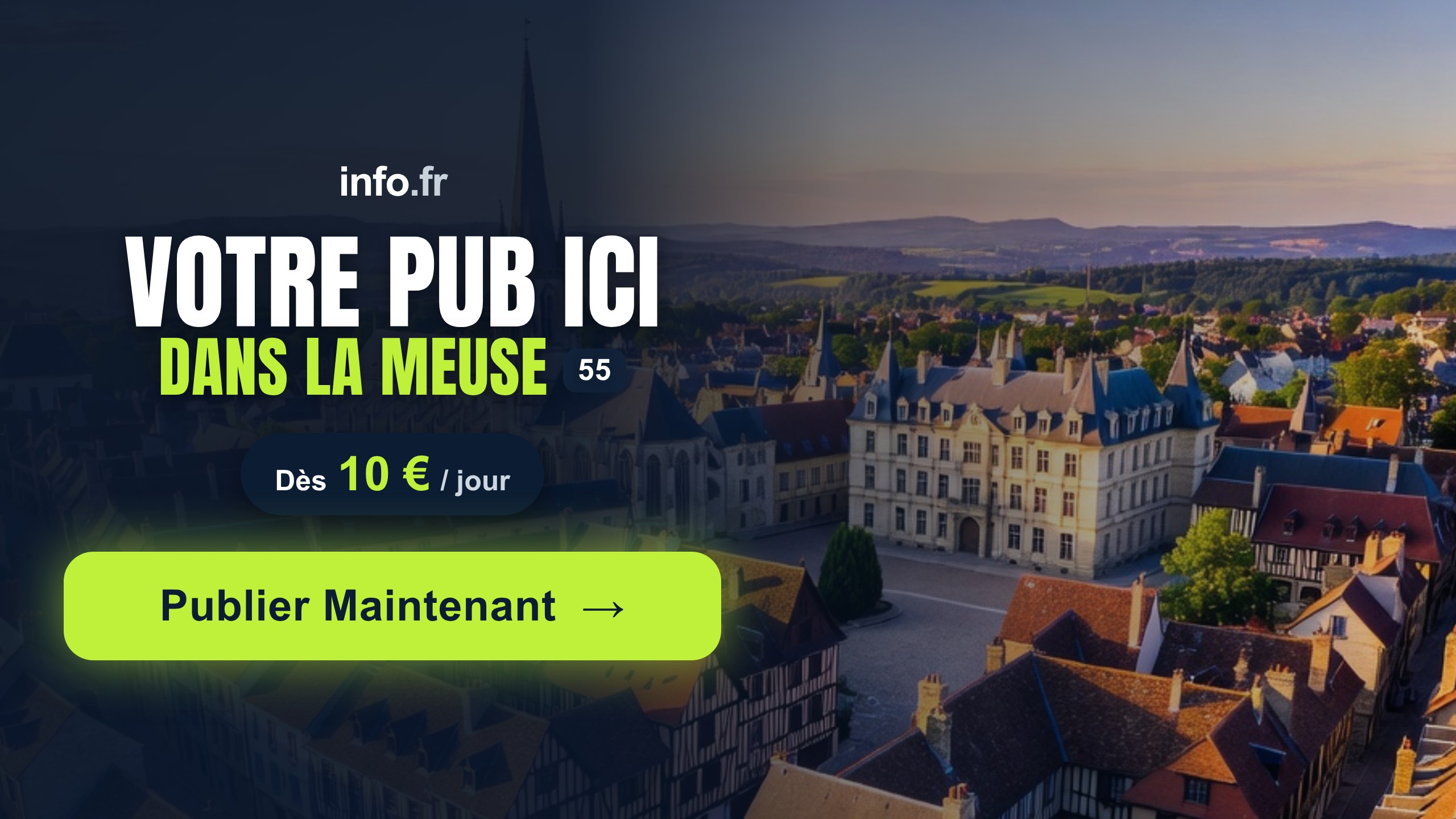 Diffusez votre publicité sur info.fr
