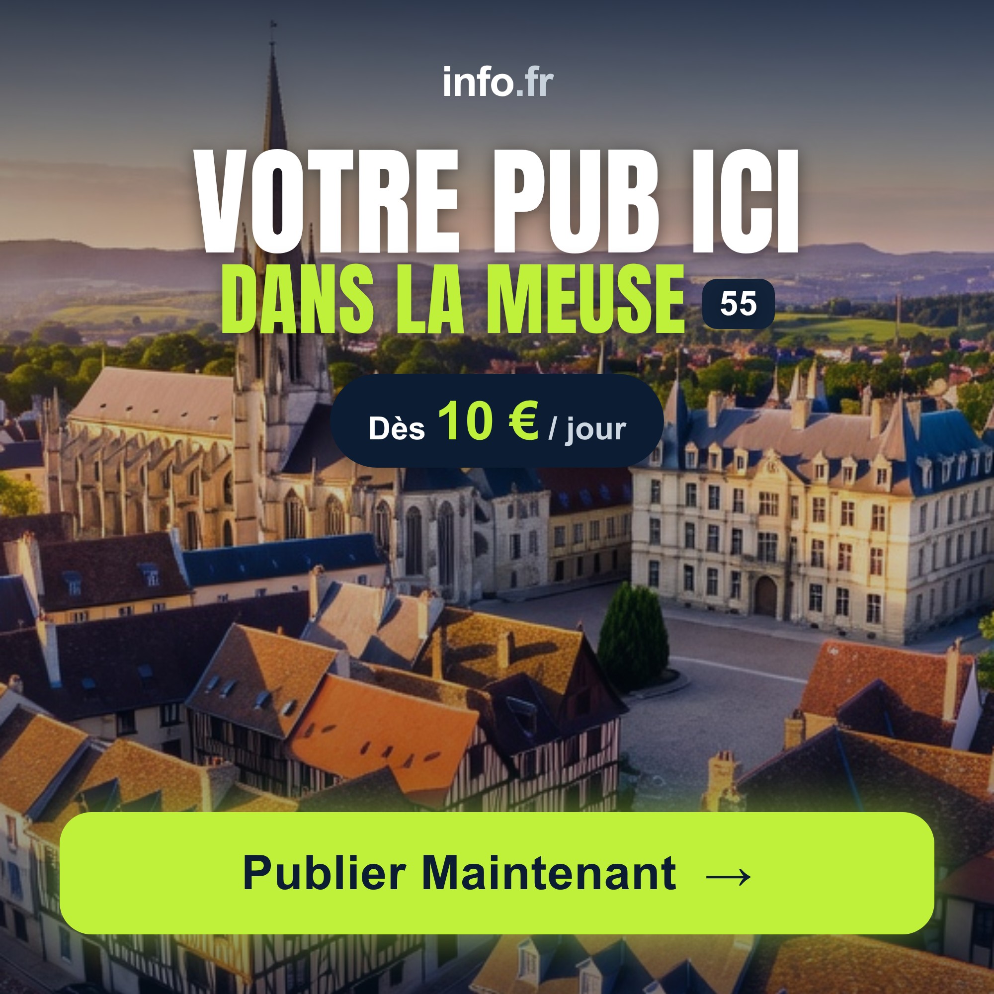 Diffusez votre publicité sur info.fr