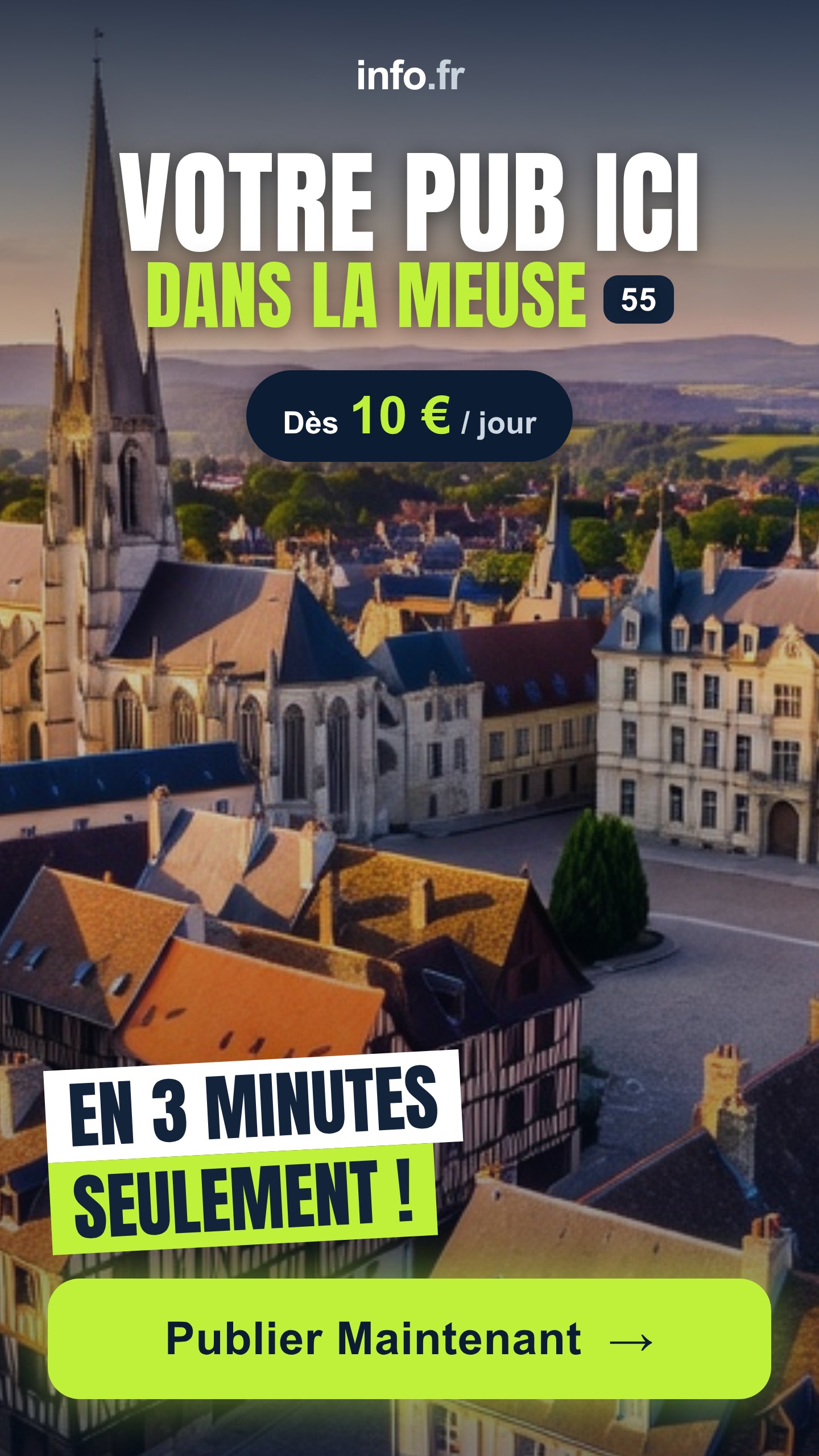 Diffusez votre publicité sur info.fr
