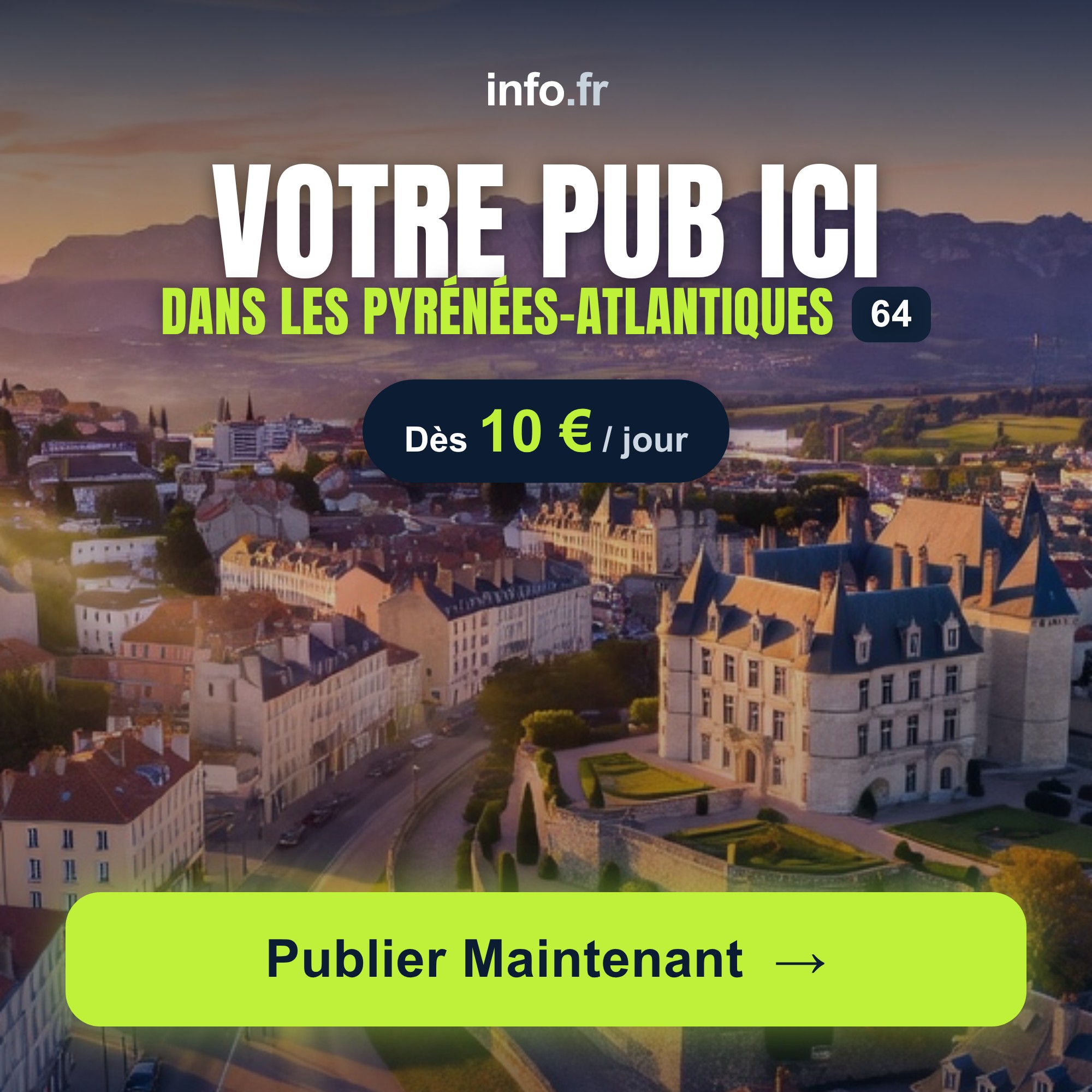 Diffusez votre publicité sur info.fr
