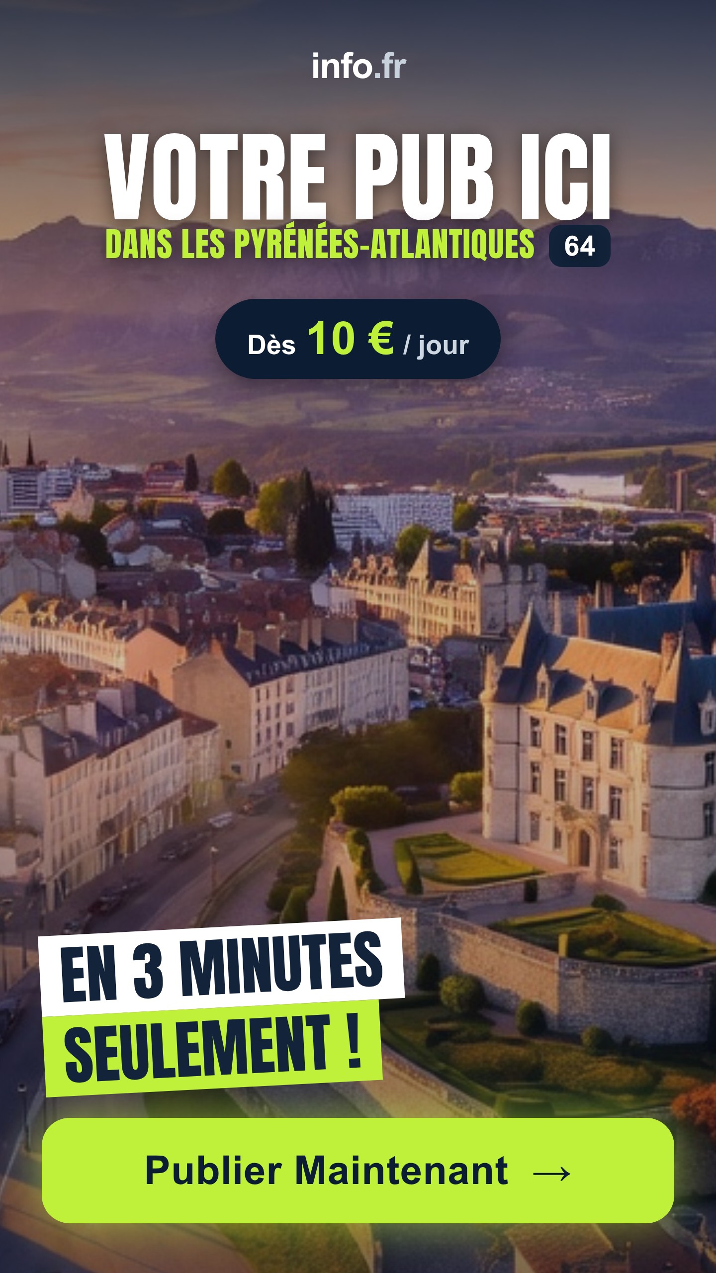 Diffusez votre publicité sur info.fr