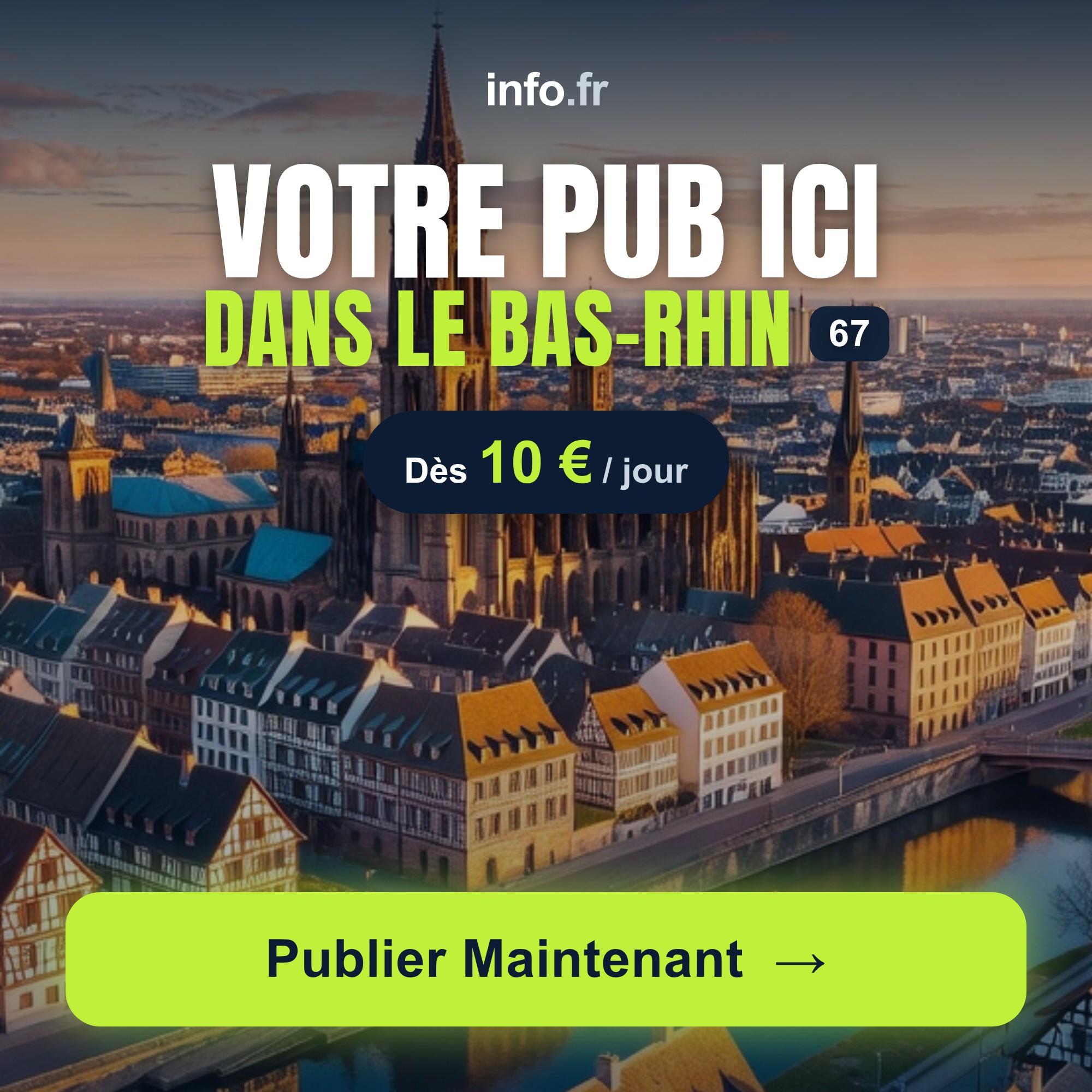 Diffusez votre publicité sur info.fr