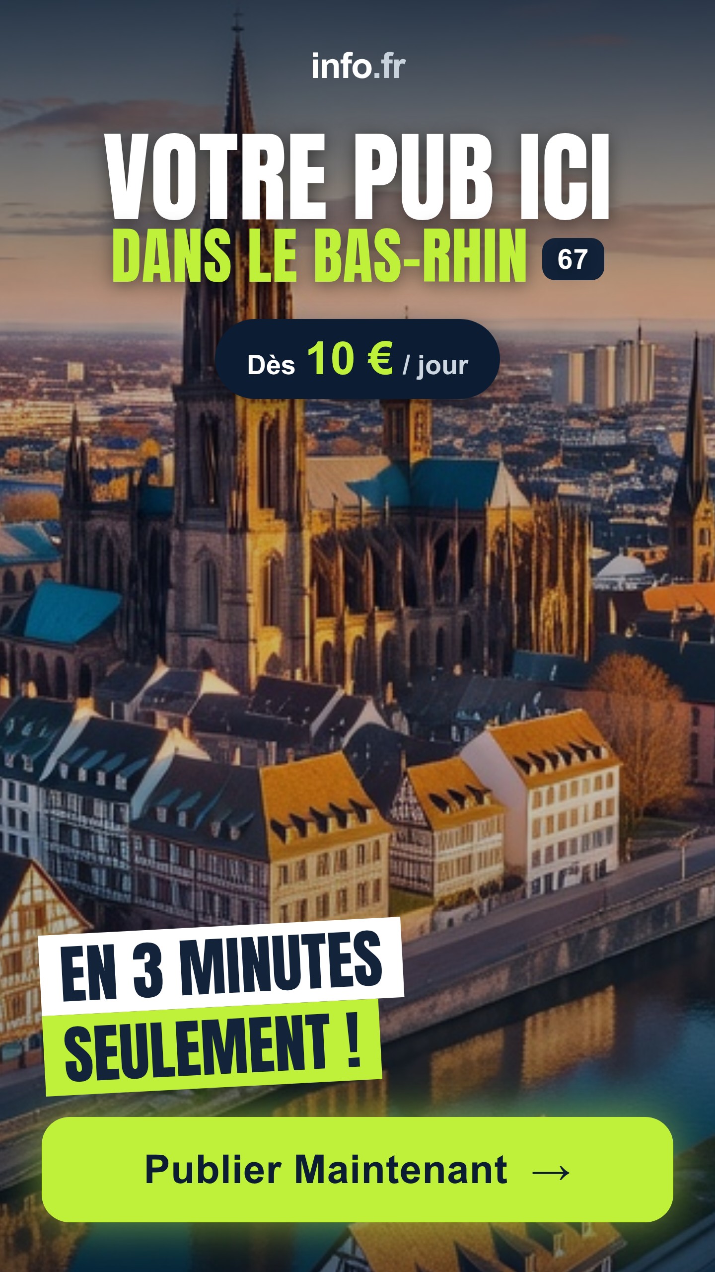 Diffusez votre publicité sur info.fr